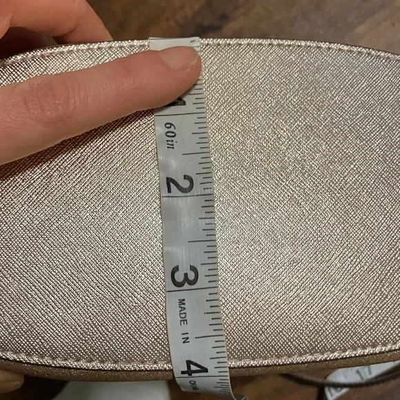 Kate Spade Glitter Glimmer Satchel Crossbody Bag in Gold NWT Holiday - Picture 9 of 10